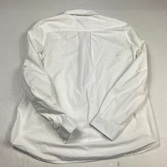 Chloe Cotton Embroidered Button Down Shirt White Long Sleeve Top Size 46 14 US - Picture 7 of 11